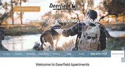 Desktop Screenshot of deerfieldapartmenthomes.com